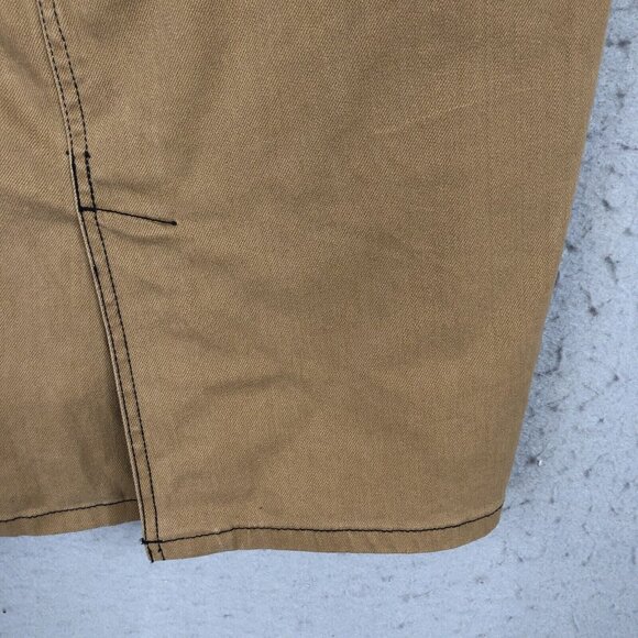 Ralph Lauren Jeans Co Denim Skirt Women 6 Brown Pencil Leather Buckle Western - Picture 14 of 16